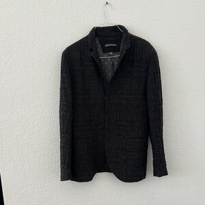 John Varvatos Black Lightweight Shirt Jacket
